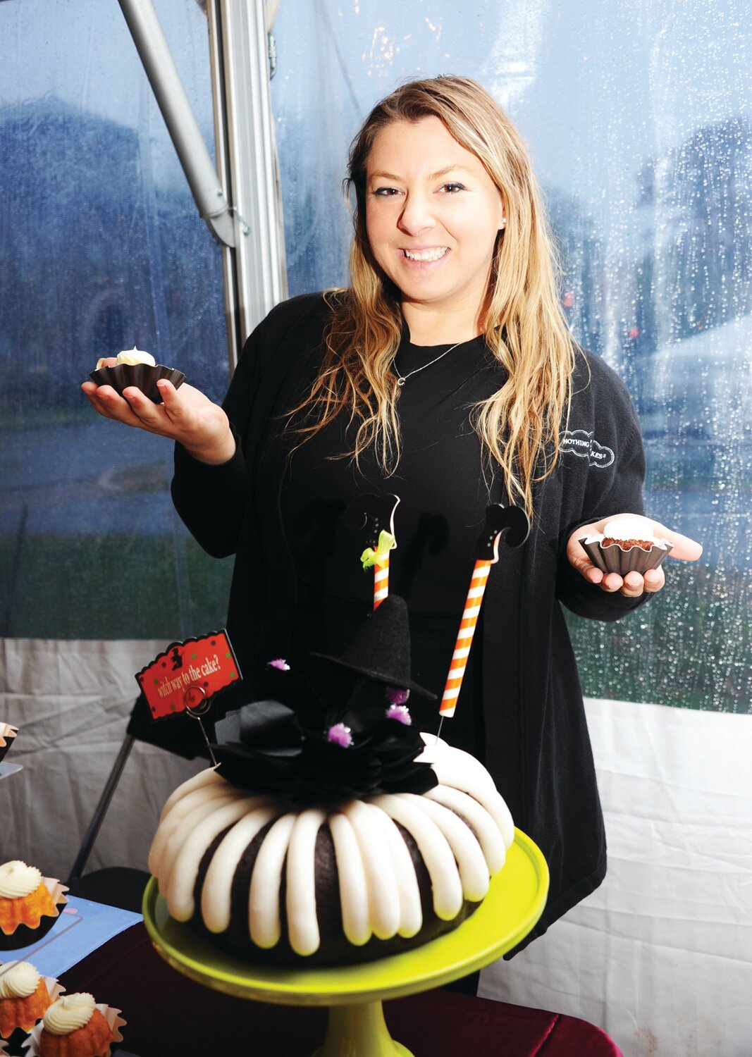 Kelsey Oczkowski of Nothing Bundt Cakes, a bakery with a franchise in Warrington.