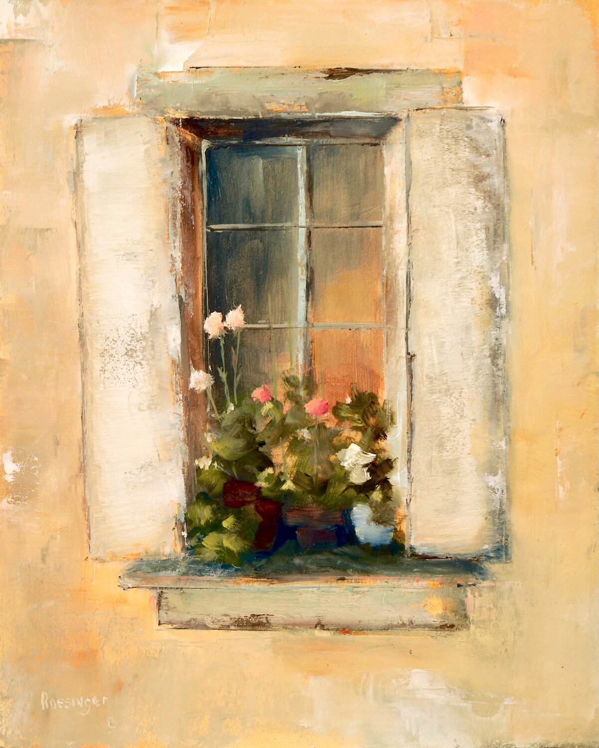"Window Flowers" is by Cindy Roesinger.