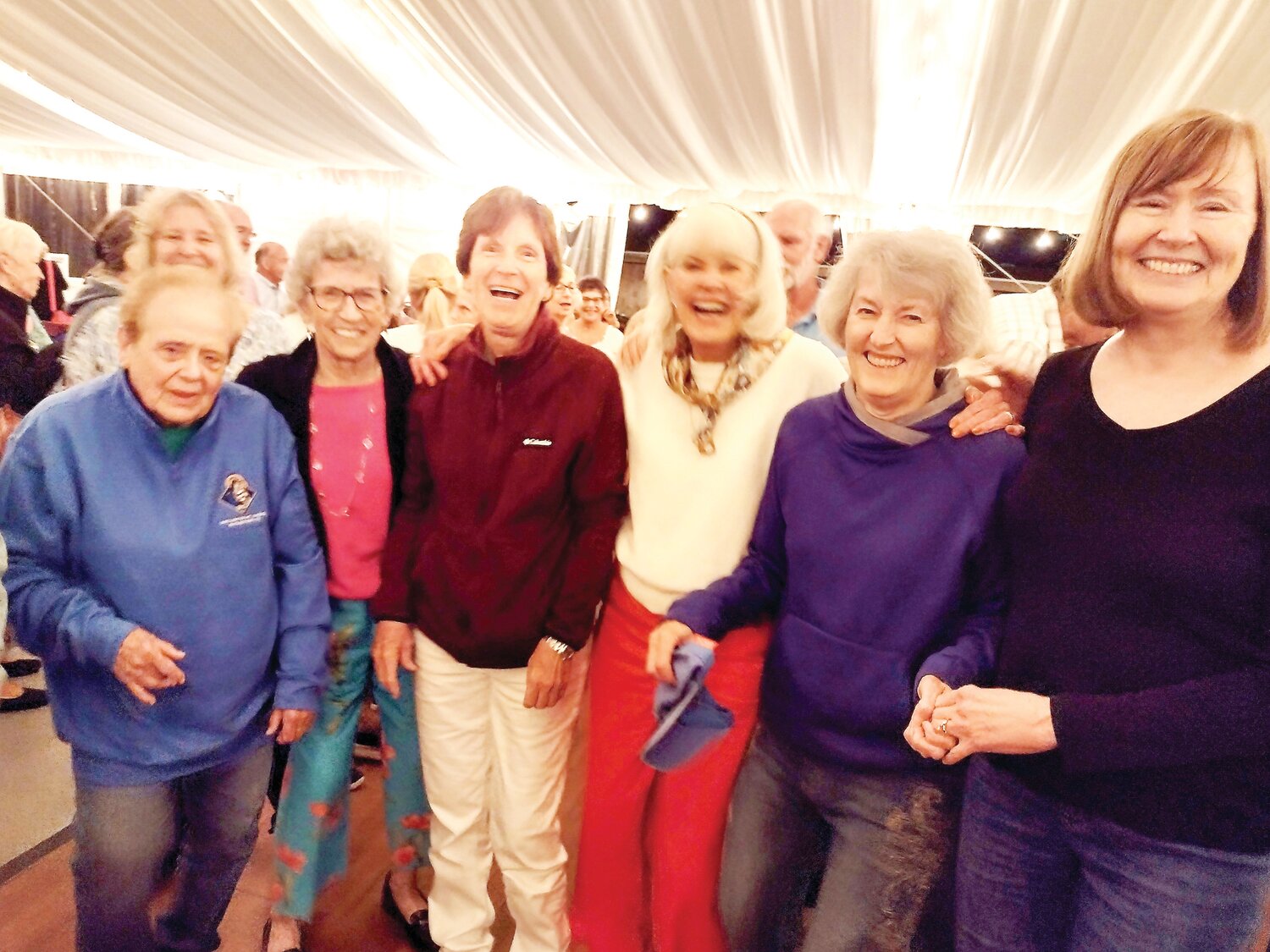The Ladies of Mt. Carmel having fun at the Fabulous Greaseband Concert at the Crossing Vineyard and Winery Sept. 15.