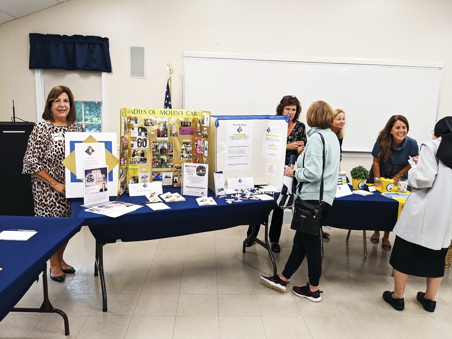 The Ladies of Mt. Carmel take part in Parish Activities Day.