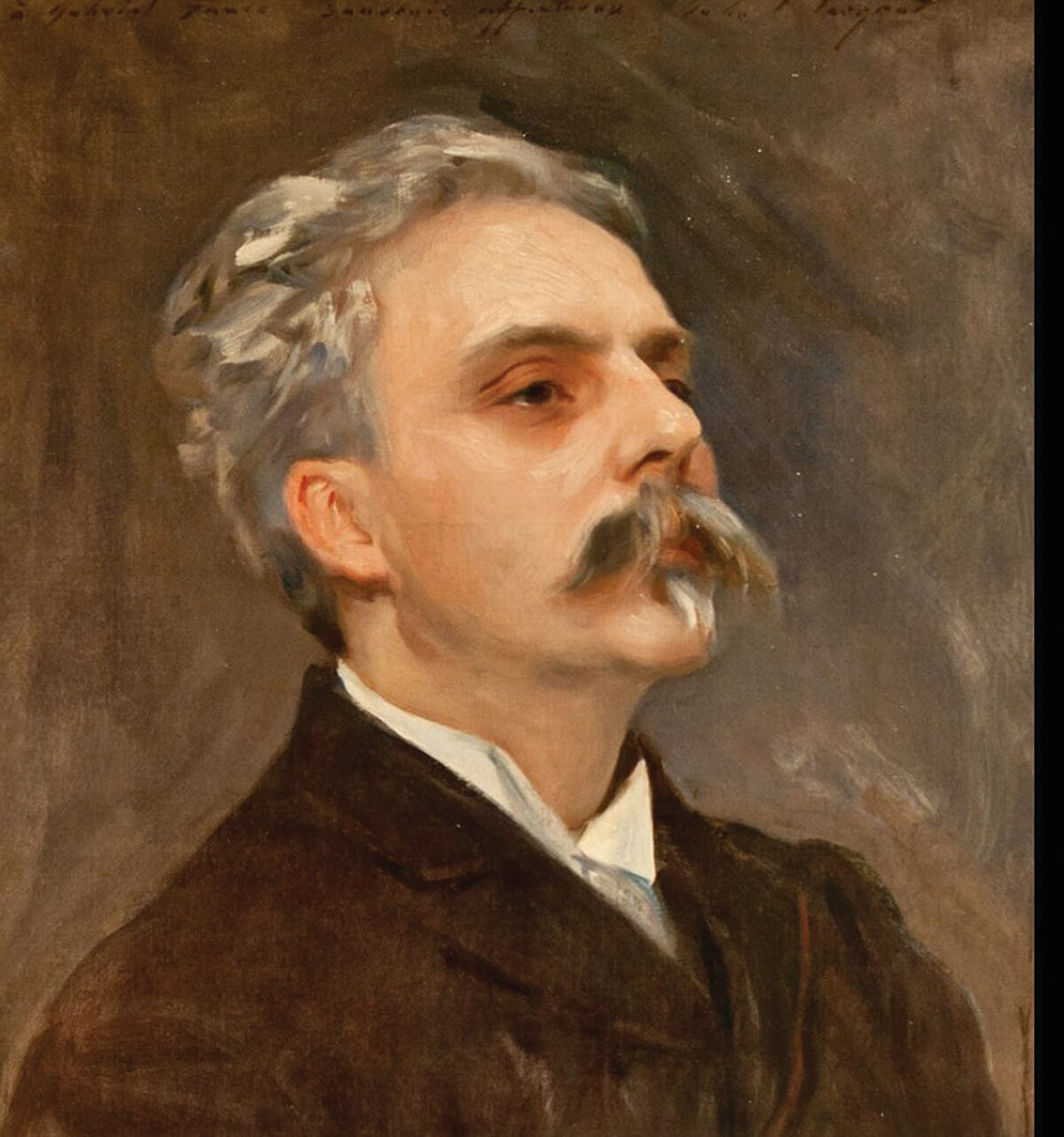Gabriel Faure, 1845-1924, portrait by John Singer Sargent circa 1889. Exhibited at the Musée de la musique in Paris.