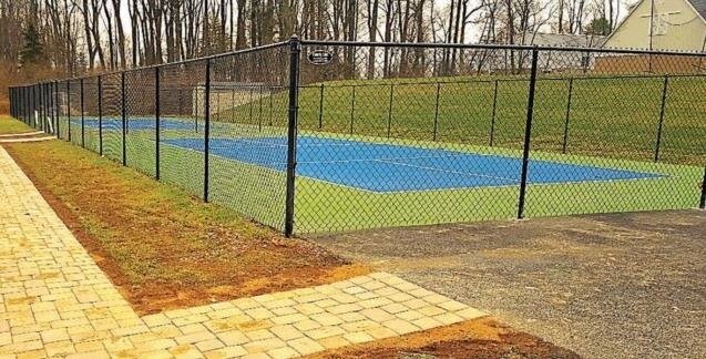 The pickleball courts at Laurel Park in Solebury opened in the spring of 2021.