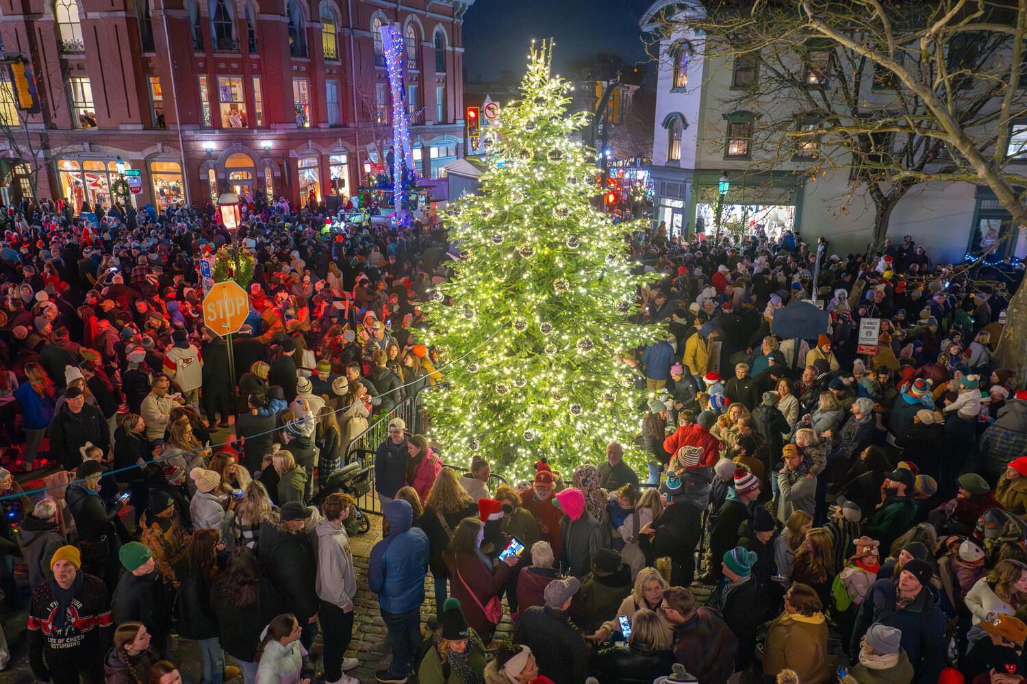 Thousands came out Friday night to take part in Doylestown Winterfest and witness the lighting of the borough’s holiday tree.