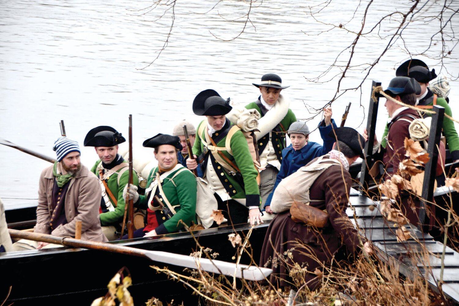 The second annual reenactment of Gen. George Washington’s troops landing in New Jersey after the Christmas night crossing in 1776 will take place Dec. 10 at Washington Crossing State Park in Titusville, N.J.