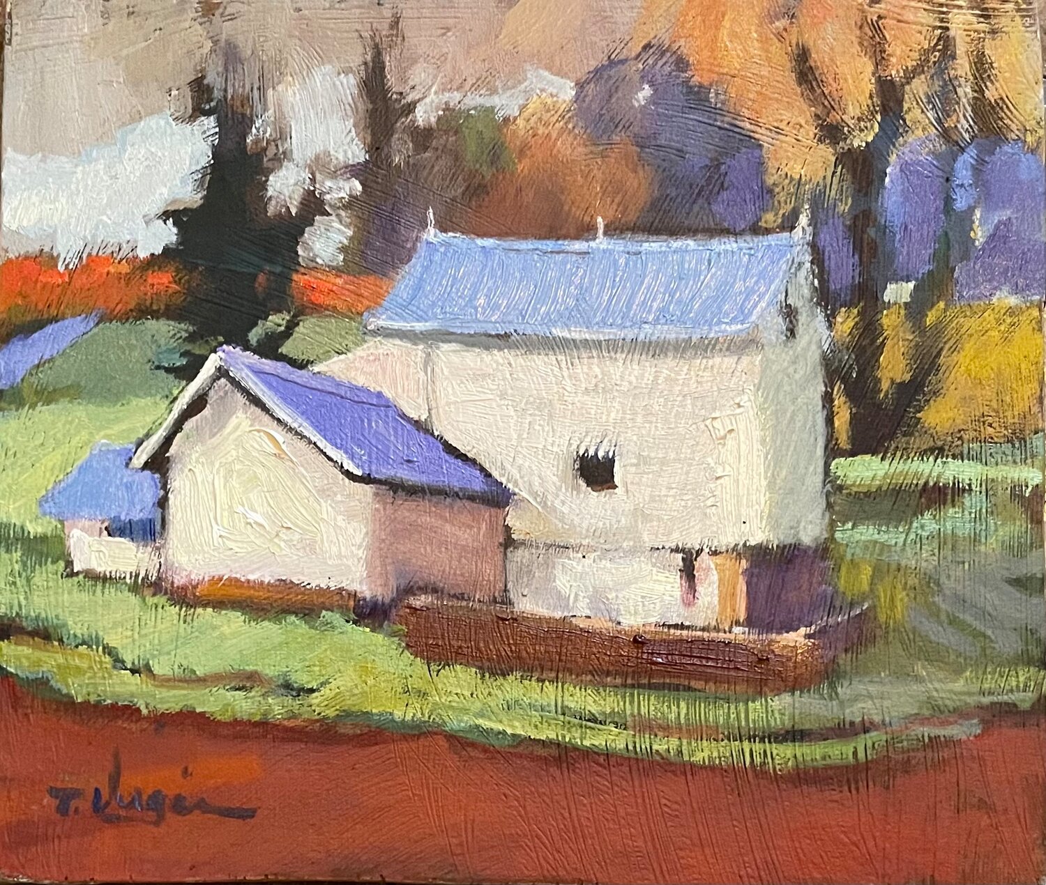 “Seargentsville Barns” is by Trisha Vergis.