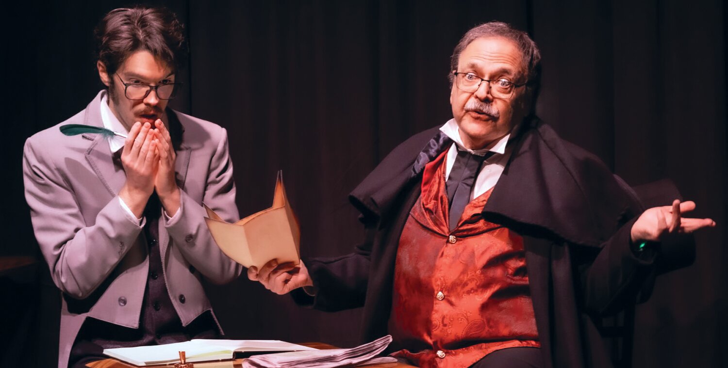 Grover Silcox, right, is a favorite fixture with Gypsy Stage, is starring this weekend in “The Other Side of Dickens’ Ghosts…The Ones You Never Knew.”