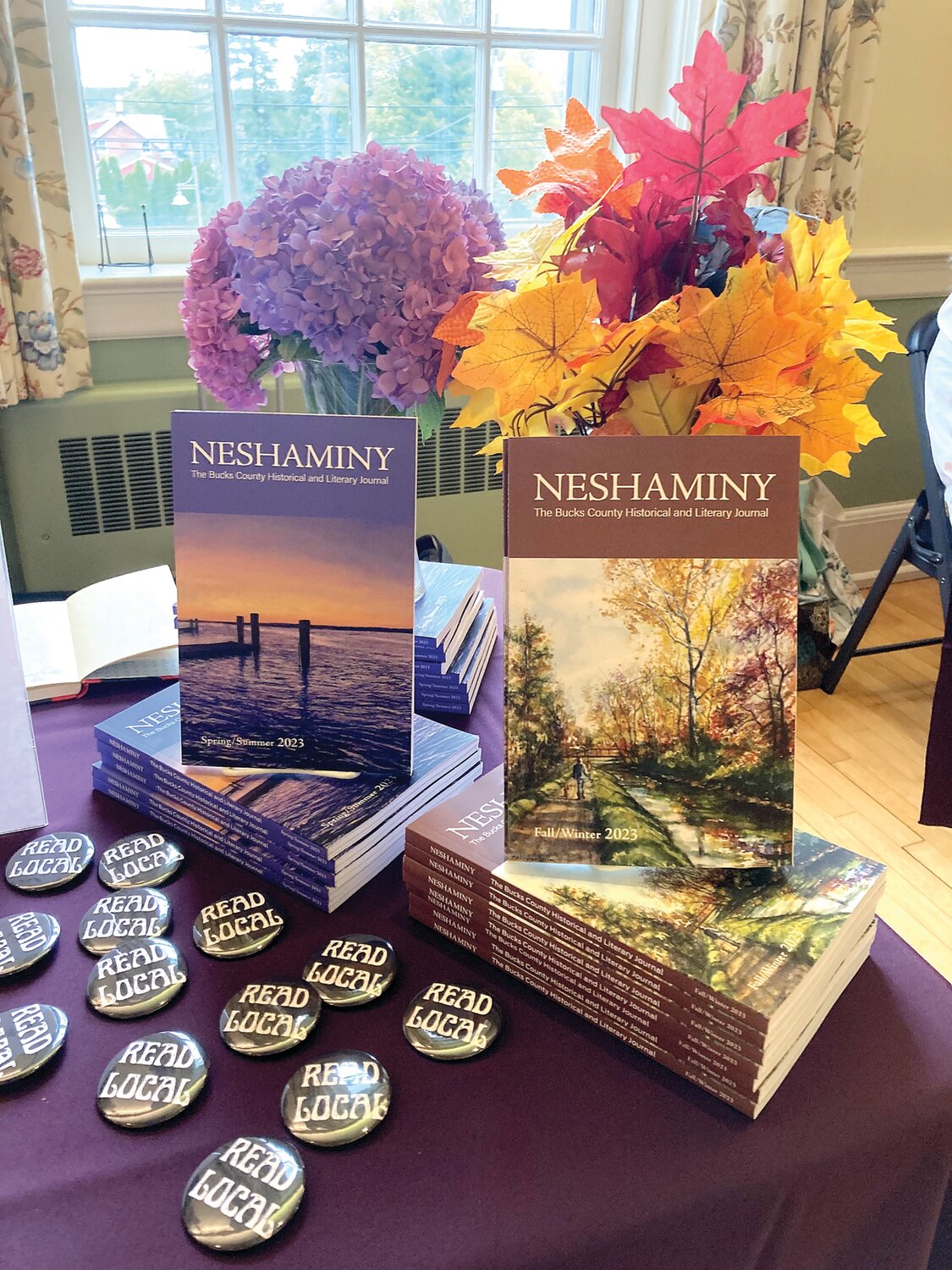Neshaminy Journal’s display at the 2023 Bucks County Bookfest.