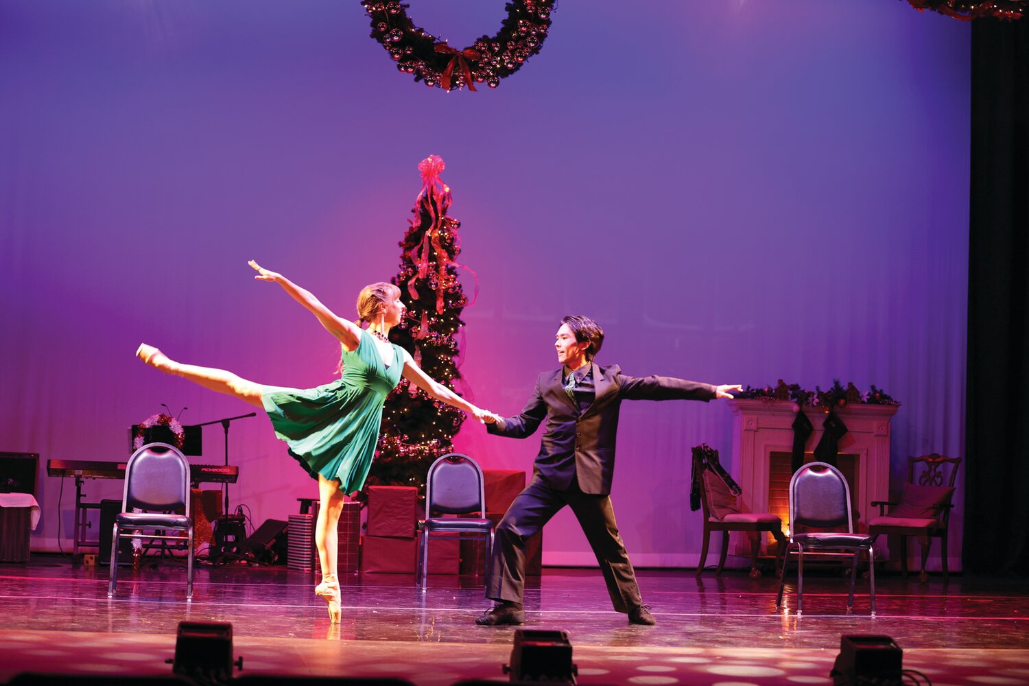 Dancers take part in the 2022 “A Very Lambertville Holiday Celebration.” Tickets are now available for the third annual event, taking place Dec. 20.