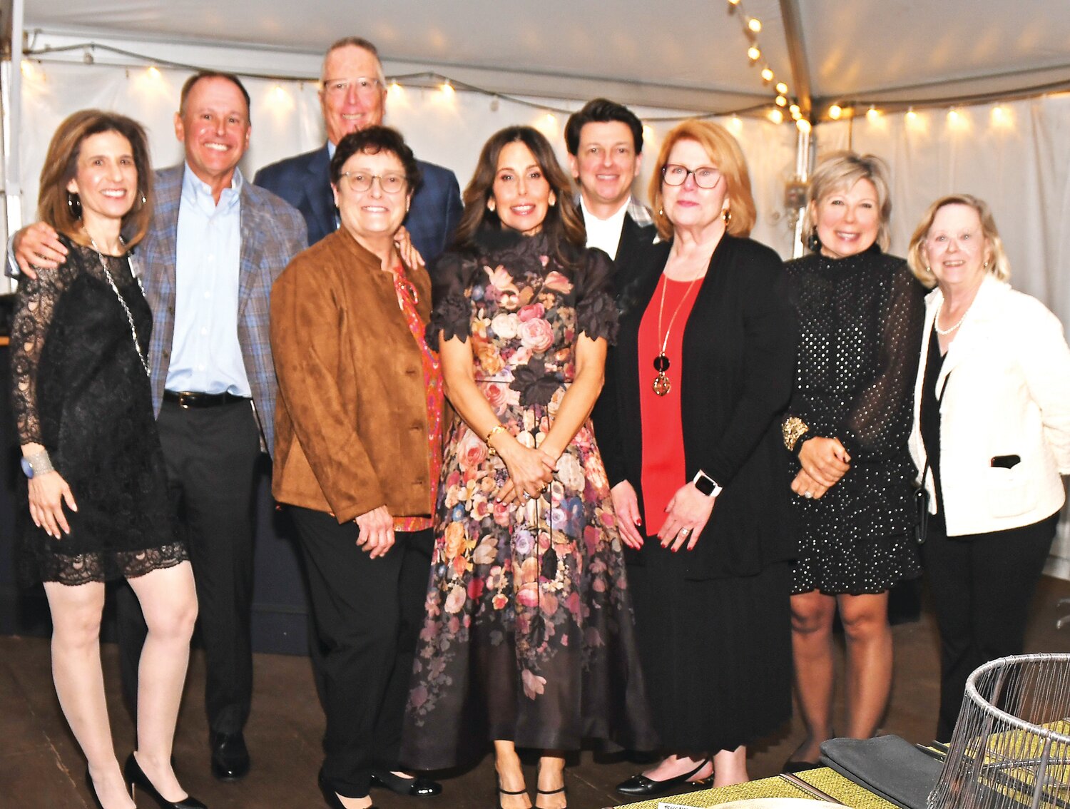 Inspiration Award winner Nicole Dresnin Schaeffer and board of directors members from Cancer Support Community Greater Philadelphia gather at the 30th anniversary celebration of the organization.