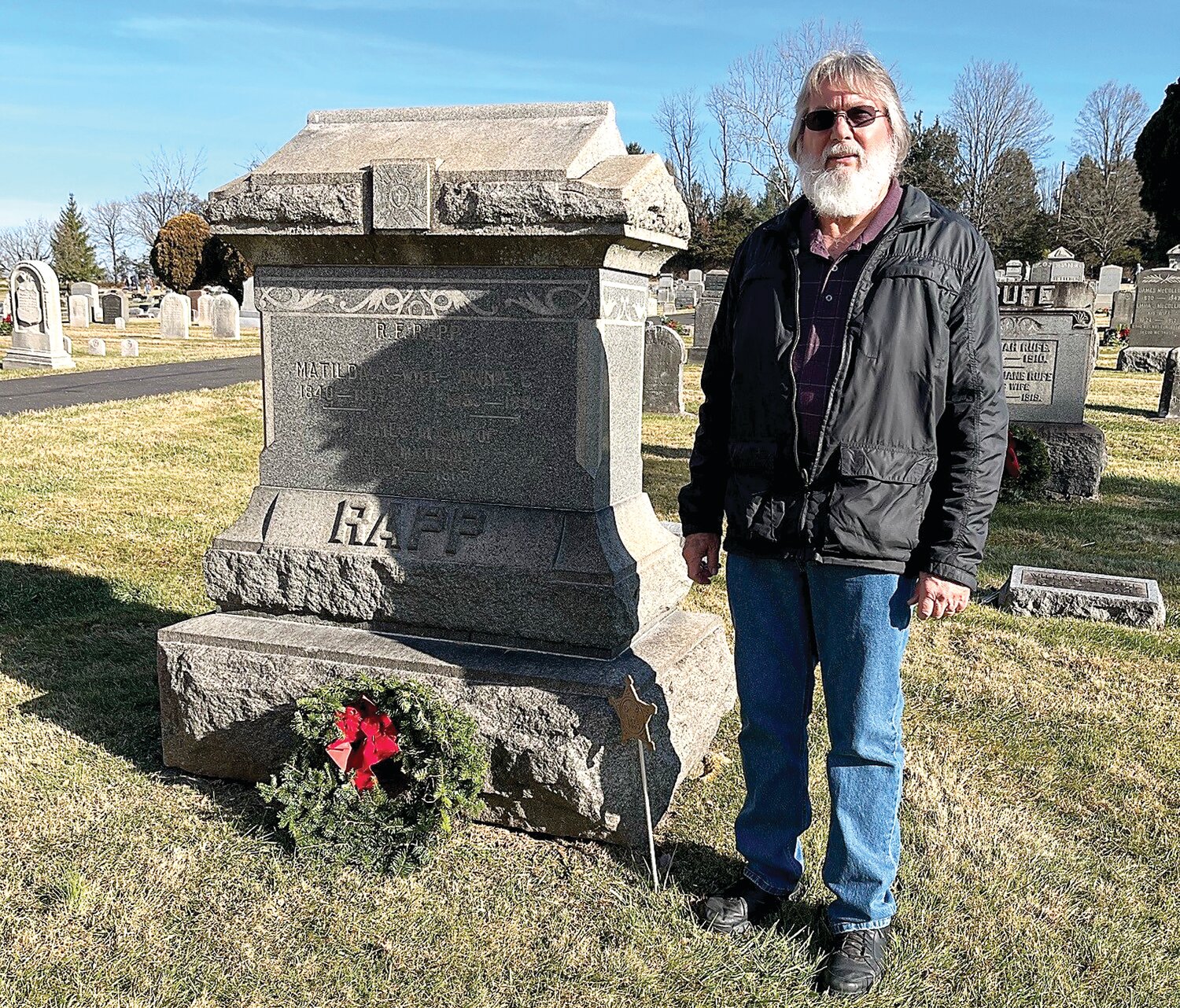 Gary Williams, president of the Upper Tinicum Cemetery Association, headed the local project honoring three centuries of veterans.