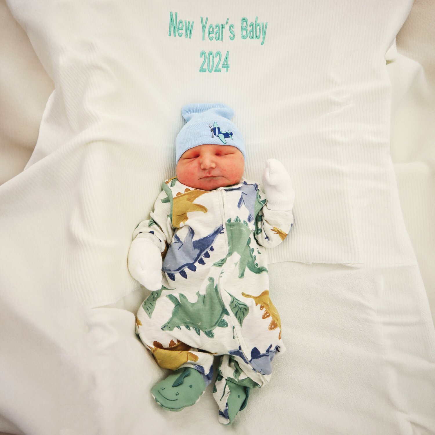 Rex Gawel was the first baby of the year born at Grand View Hospital in West Rockhill. He greeted the world — and parents Shannon Ritter and Matthew Gawel — at 9:48 a.m. Jan. 2, weighing in at 9 pounds,15 ounces and 22 inches in length.