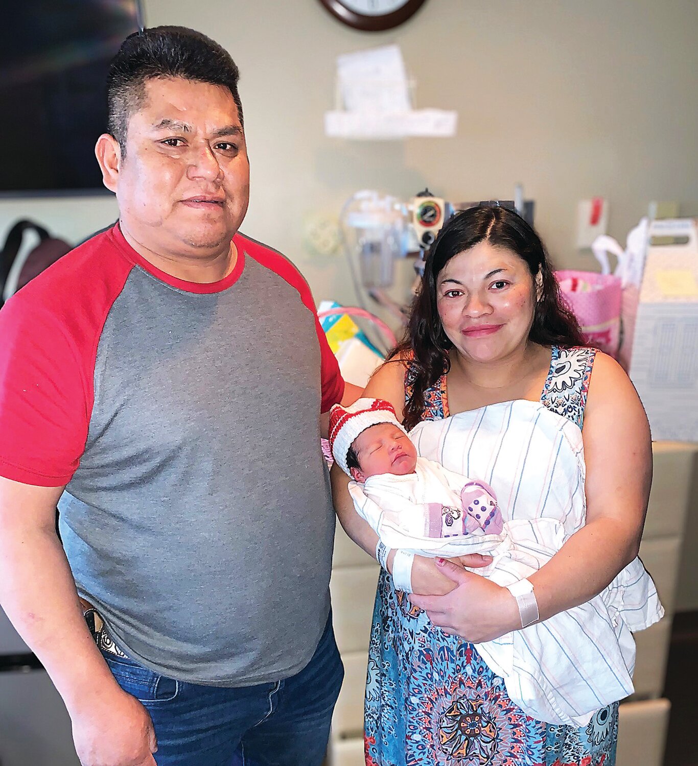 Gabino and Maria Gonzalez of Pittstown, NJ are the proud parents of a baby girl, Xochitl Roxana Vilchis Coj, who was born at 2:07 am on January 1, 2024, at Hunterdon Medical Center. Xochitl, the couple’s third child, weighed 6 pounds and 7.2 ounces and was 19 inches long.