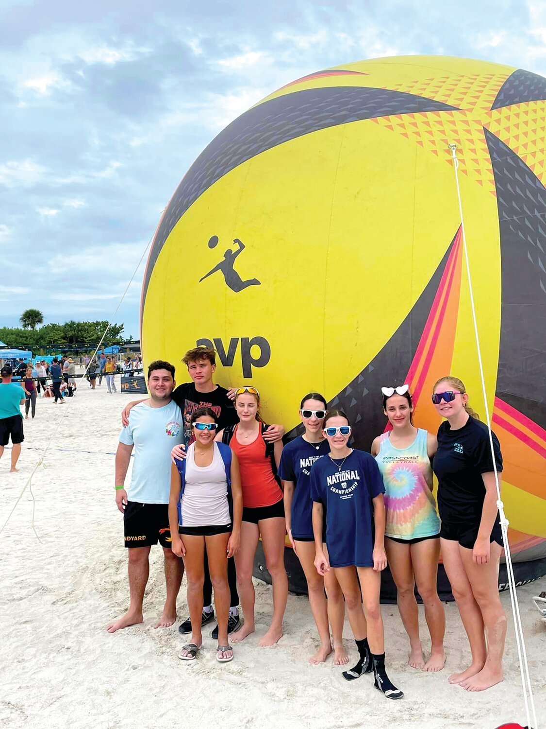SandYard Youth Beach Volleyball players at the AVP East Coast Championships in Clearwater, Fla.