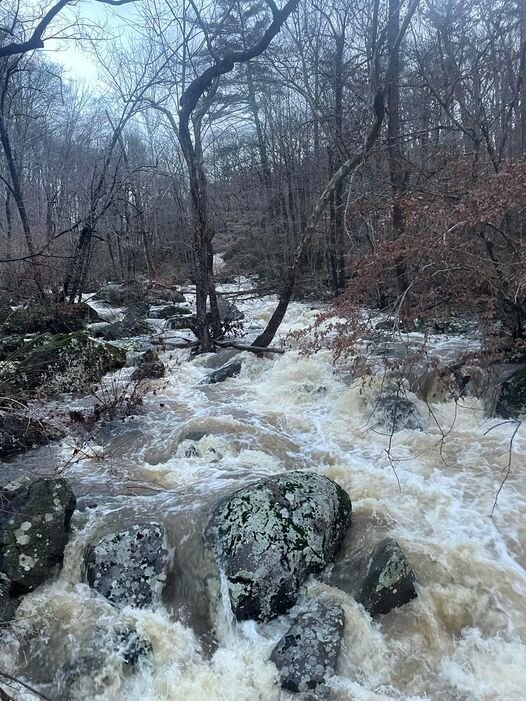 Tuesday’s powerful storm flooded Beaver Run Creek in Ottsville.