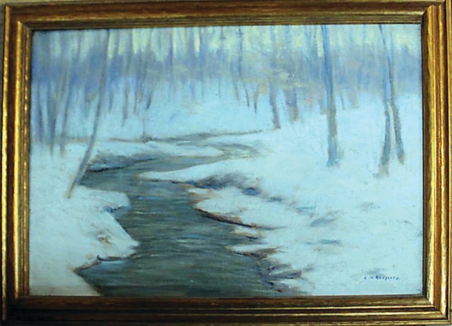 “Winter Creek” is by Edward Redfield.