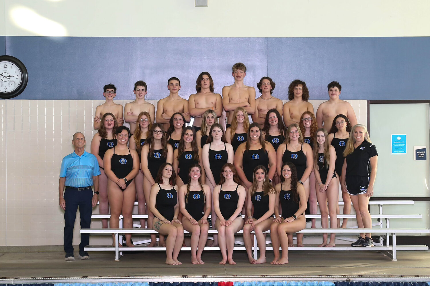 The Quakertown swim team.