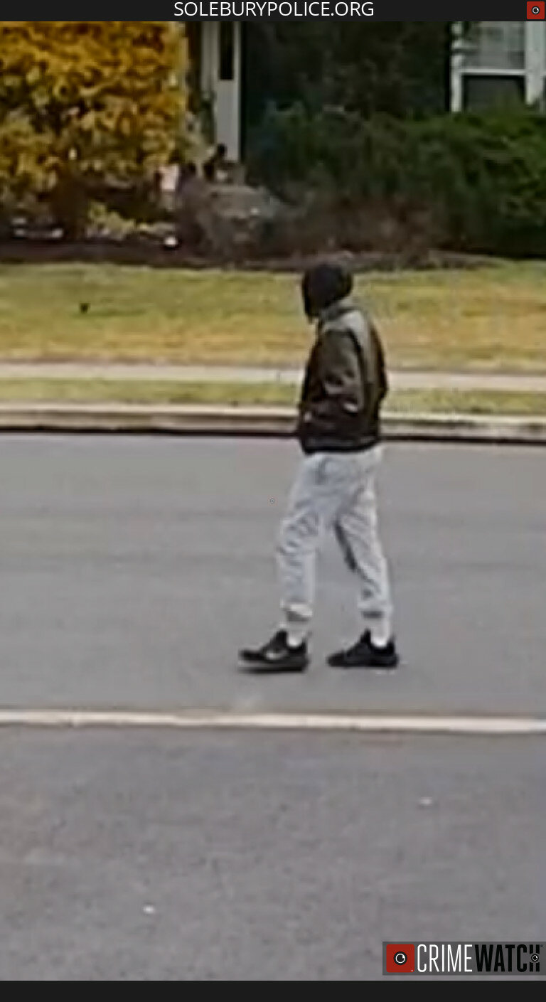 Solebury police are asking anyone who may have seen this person, captured on surveillance video, to contact them.