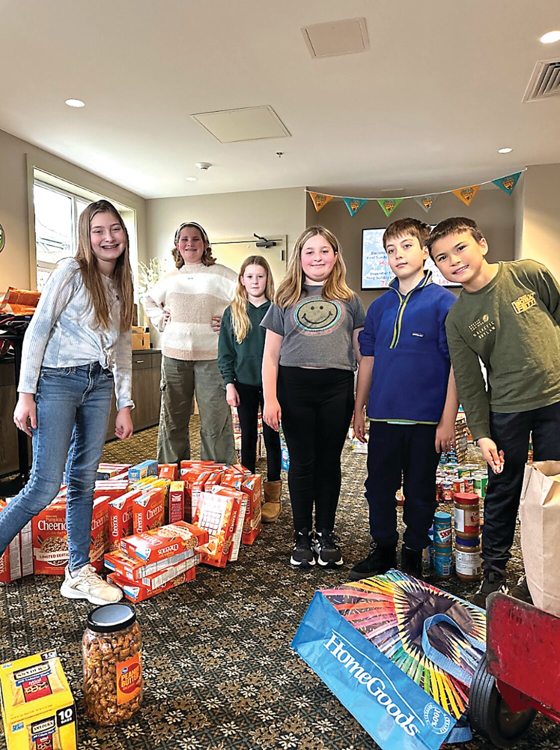 Students from Buckingham Friends School organized their annual donation drive for A Woman’s Place.