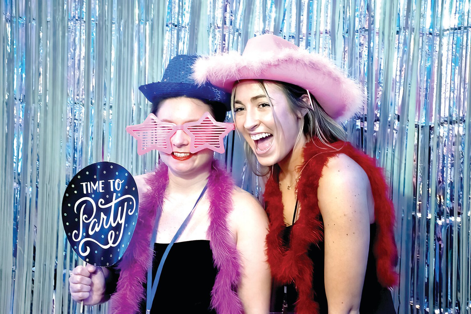 Nikki McCabe with her Night to Shine buddy Elyse Paul at the photo booth.