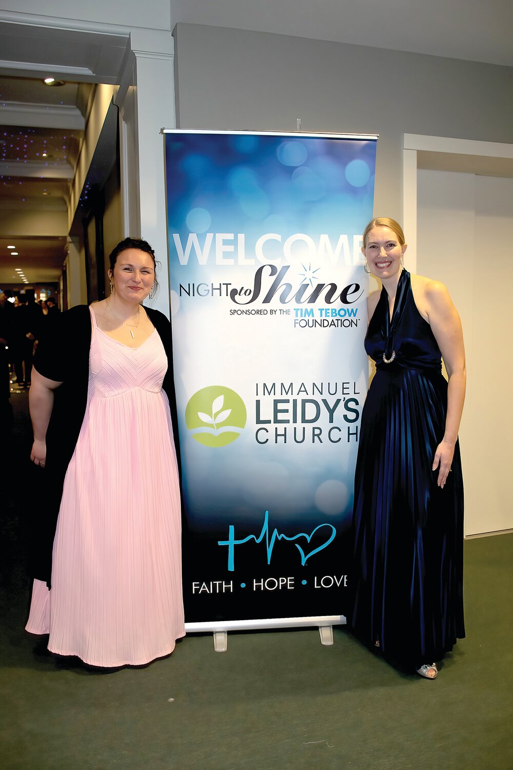 Sara Shoaf and Melissa Moyer, co-coordinators of Night to Shine at Immanuel Leidy’s Church.