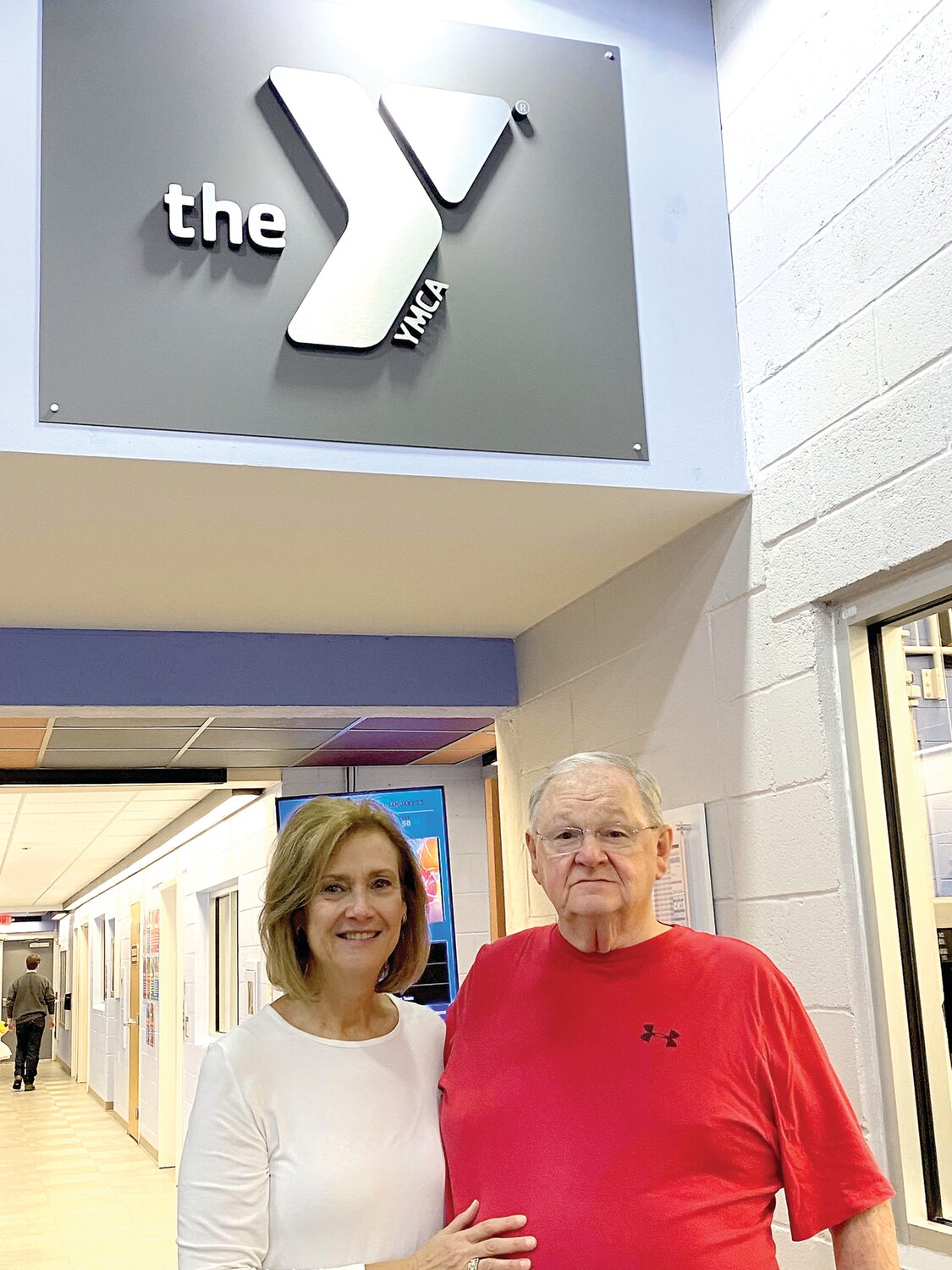 Lois and Brian Dornan visited the YMCA during the free “Here For Our Community” initiative in 2023.
