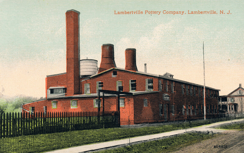 The Lambertville Pottery Company stopped production by 1925, one of several manufacturing facilities to close in the years preceding the Great Depression.