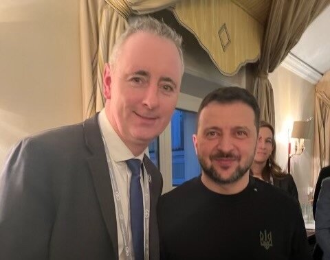 Bucks County Rep. Brian Fitzpatrick met with Ukrainian President Volodymyr Zelenskyy during an overseas trip this week.