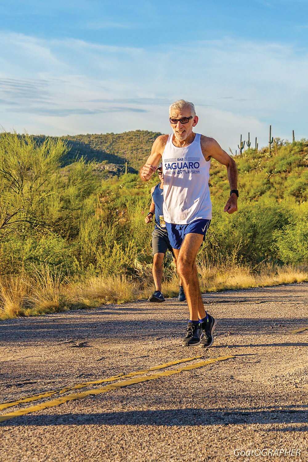 Neil Rosen, a standout on the Bucks County racing scene for decades, recently passed 110,000 career miles while on a run where he now resides in Tucson, Arizona.