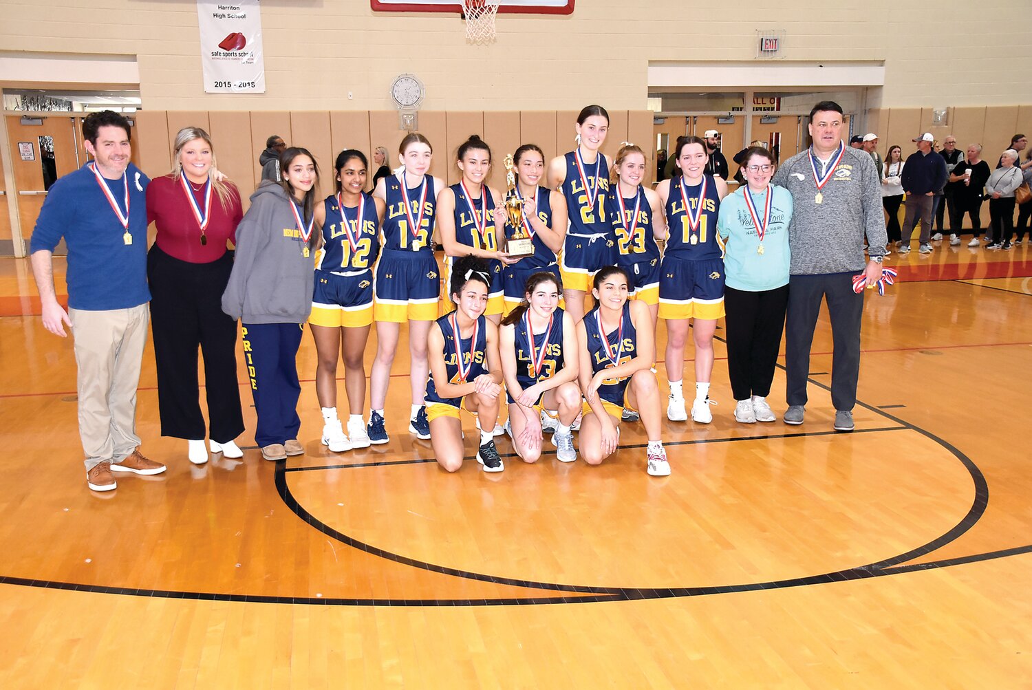 The New Hope-Solebury girls basketball team defeated Renaissance Academy Charter School 49-27 for the District One Class 3A title Saturday.