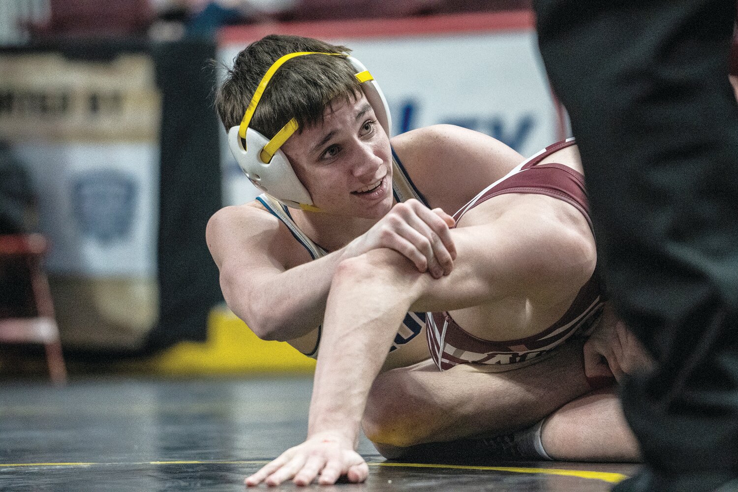 Council Rock South’s Connor Lenahan finished fifth in the 114-pound class of the PIAA 3A tournament.
