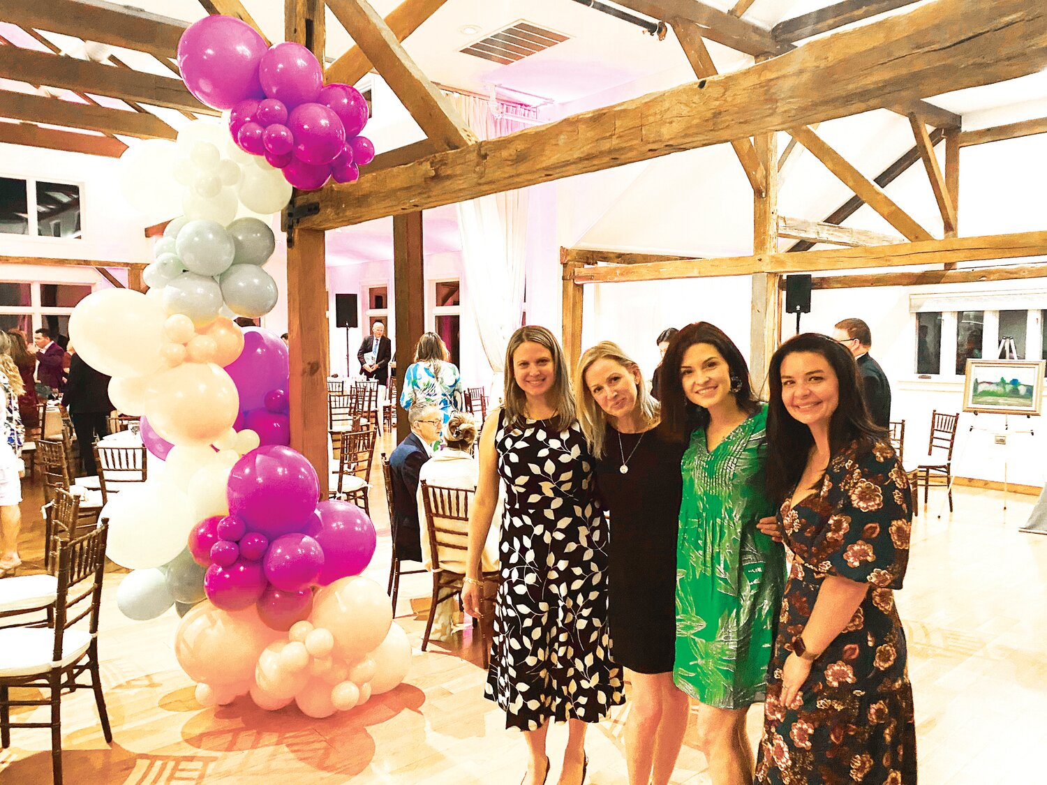 From left, at a prior Bucks Beautiful Spring Fling event are, Lisa Caputo, Jane-Linn Citro and Sarah Peters of The Sarah Peters Team at Keller Williams, and Jackie Chapman, co-owner of The Garden Girl Company.