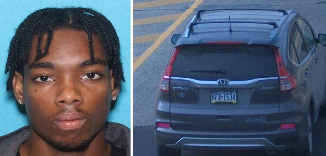Andre Gordon has been identified as the suspect in the Saturday morning shootings in Falls Township. The Bucks County District Attorney's Office said Gordon carjacked the Honda CRV on the right.