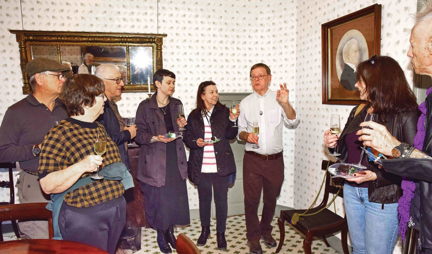 Historian Roy Ziegler explains the history of the Parry Mansion and the portrait of Benjamin Parry.