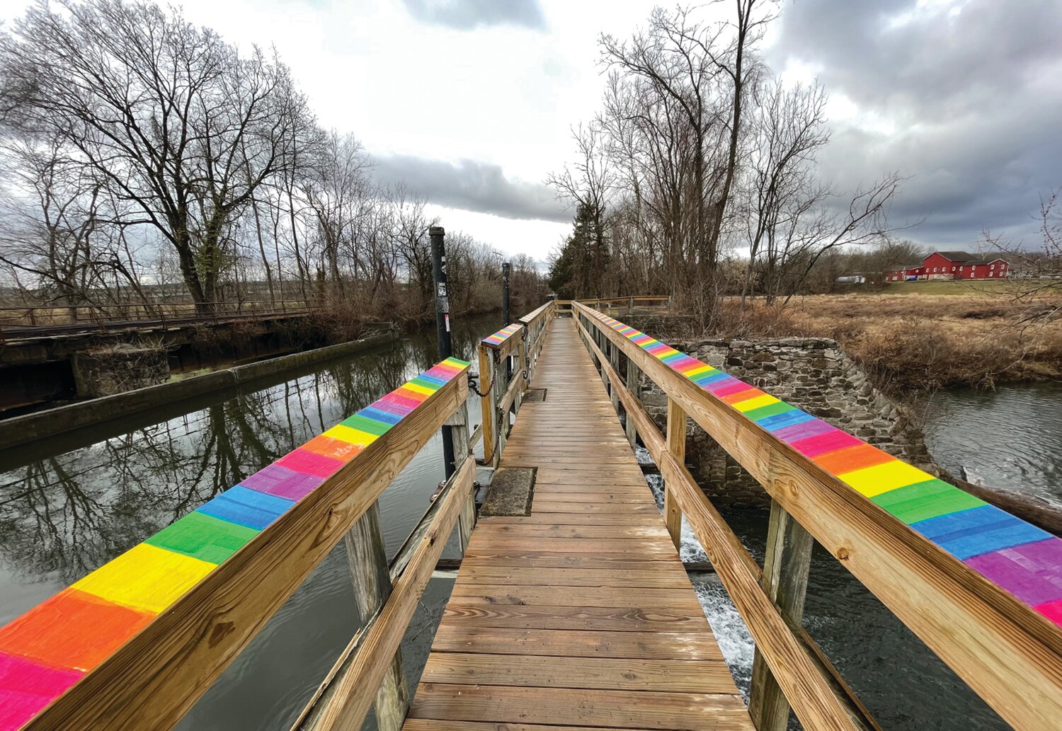 When vandals attacked the Alexauken Creek Spillway Pedestrian Bridge in Delaware Township, a Lambertville woman took matters into her own hands.
