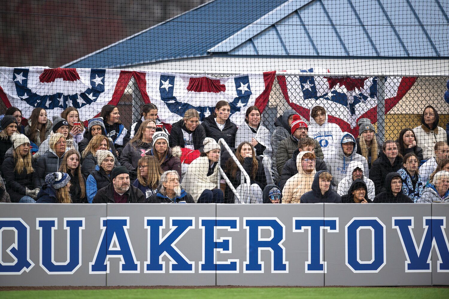 The cold weather didn’t stop fans from packing the stands on opening night of the new field.