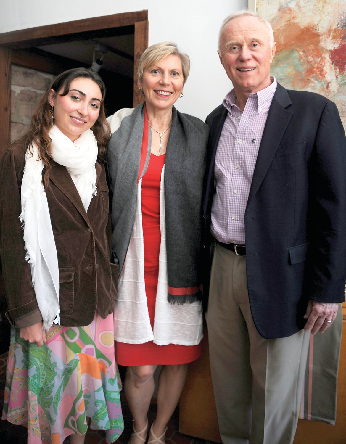 Isabel DiGiacomo, Gertraud Humphreys and Mark Baran.