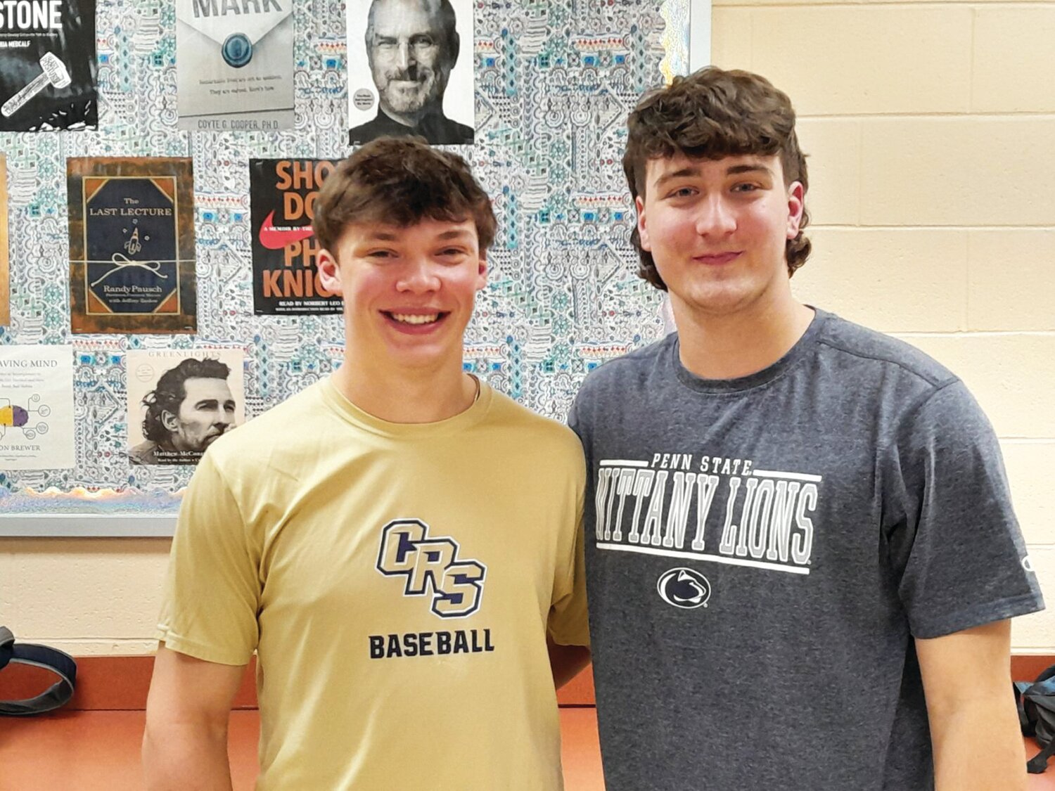 Former Little League rivals, catcher Tyler Harper and pitcher Chase Ennis, are now classmates and batterymates at Council Rock South.