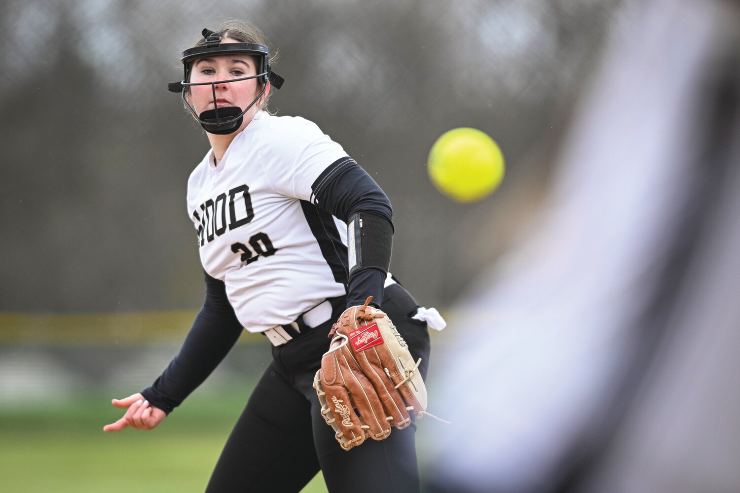 Archbishop Wood starting pitcher Jackie Cobb delivers a pitch during the second inning.