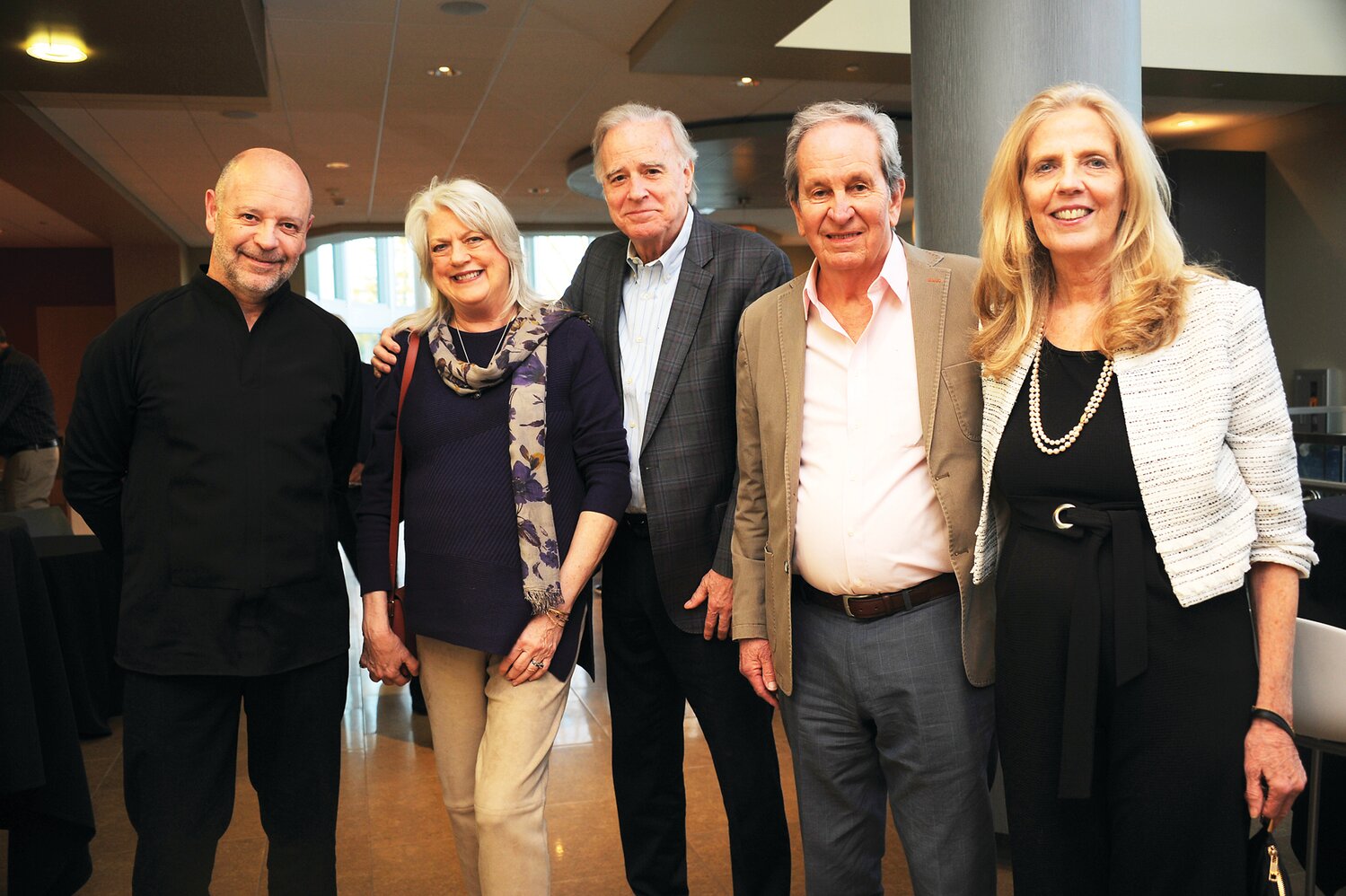 José Luis Domínguez, music director of the Bucks County Symphony Orchestra; Valerie and Rod Eastburn, Joe Wiedenmayer and Tricia Thomas.