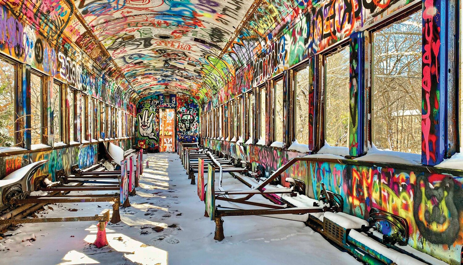 “Lambertville’s Graffiti Train” is by Stephen Harris.