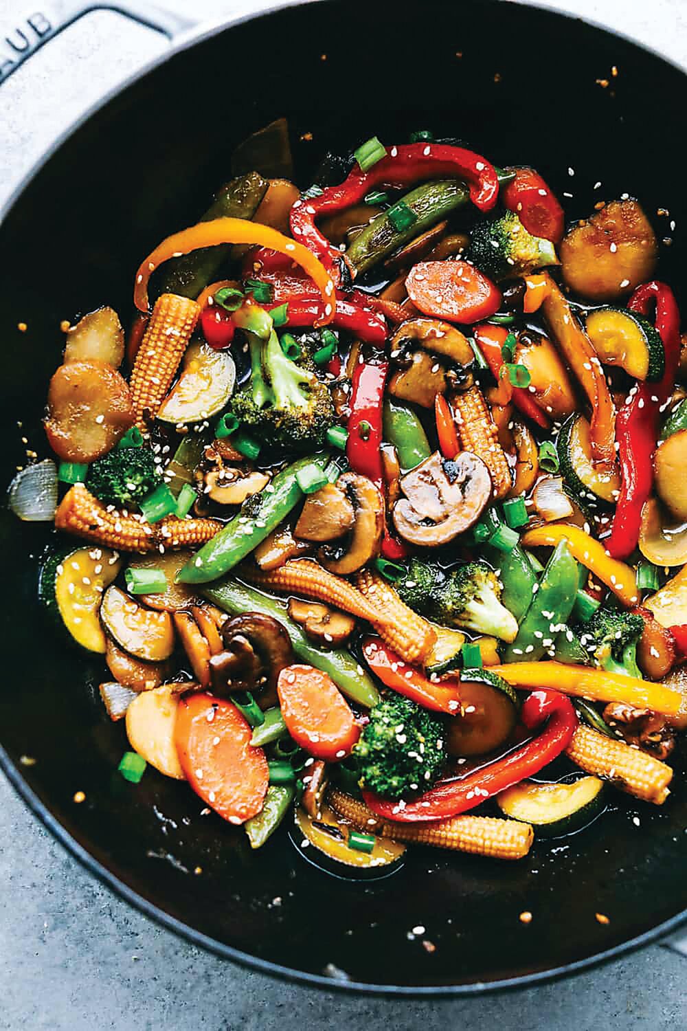 A basic stir-fry recipe can be easily adapted to feature vegetables you have on hand, with meat, poultry or tofu added for protein.