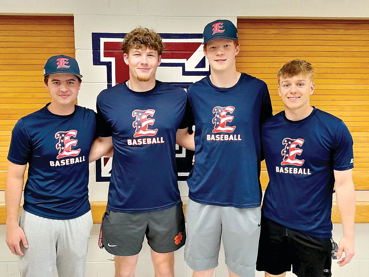 From left are: Sam Bliss, Chase Harlan, Damian Frayne and Reece Moody.
