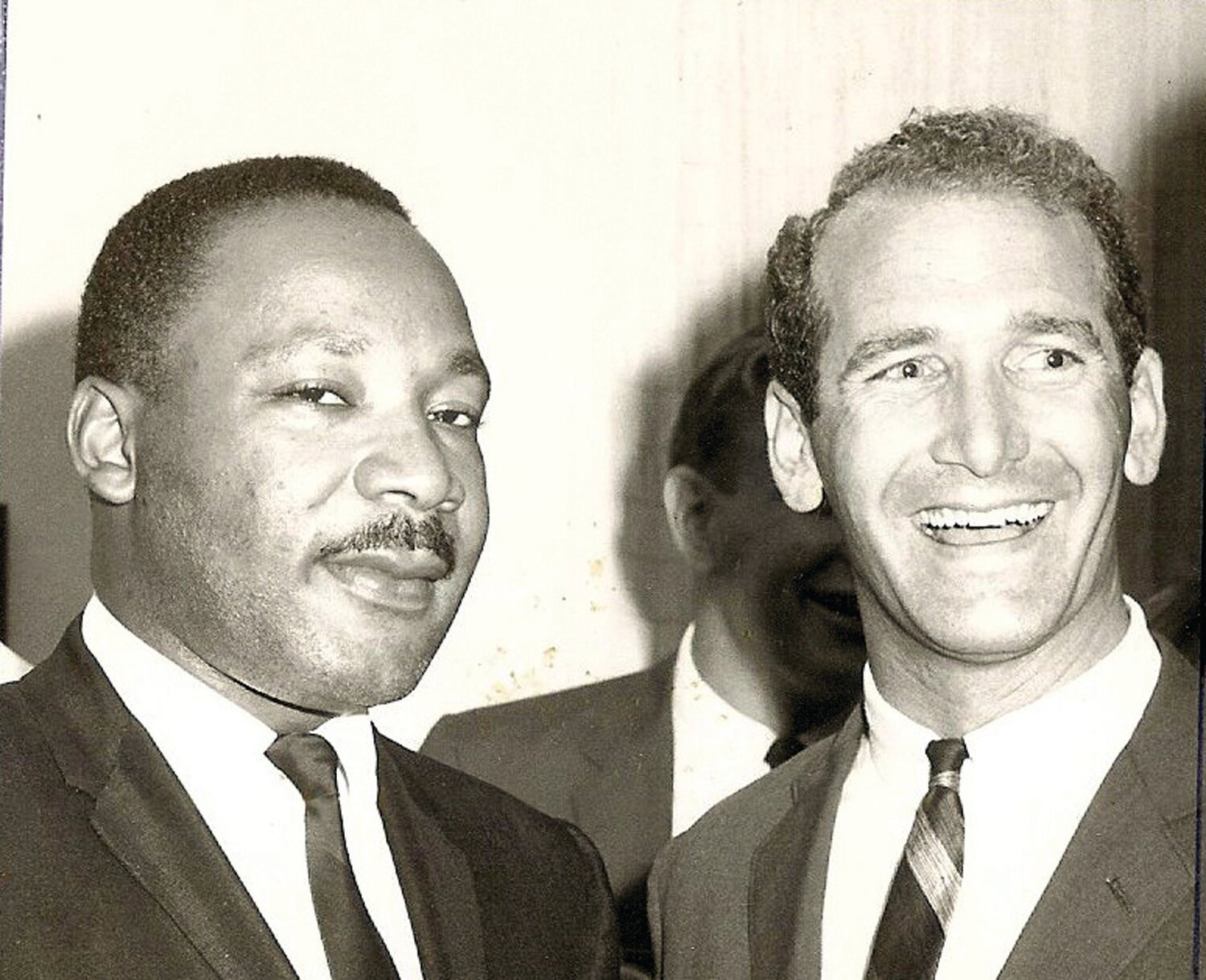 Norval Reece, right, with Martin Luther King Jr. in early 1968.