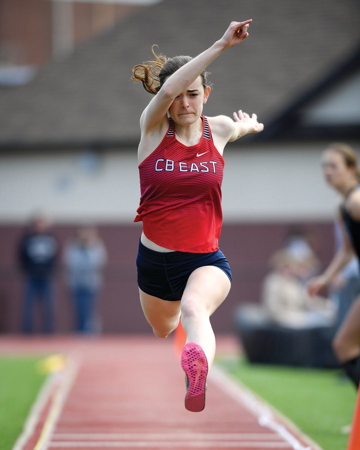 CB East’s Ava DePrizio finished third in the girls triple jump with a distance of 33 feet, 4.5 inches