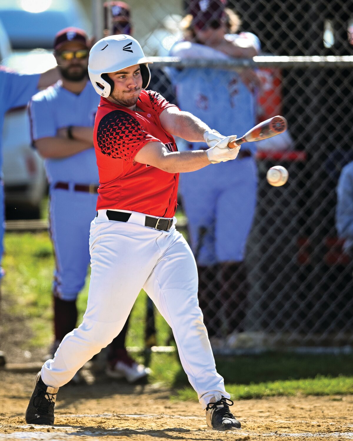 Plumstead Christian’s Tommy Jacoby bats in the first inning.