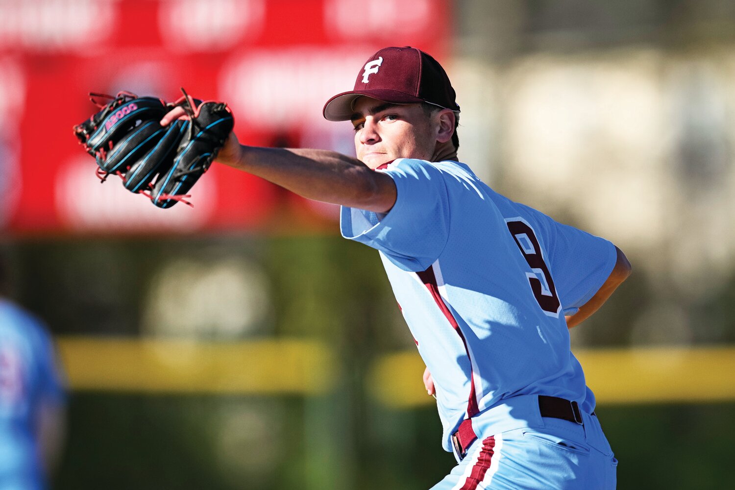 Faith Christian’s Reid Miller dominated for six and one-third innings, striking out 14 and giving up only one hit.