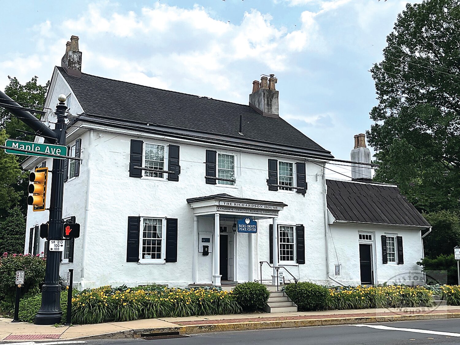 Today the Joseph Richardson House in Langhorne serves as home for the Peace Center and the Four Lanes End Garden Club and a meeting place for local community organizations.