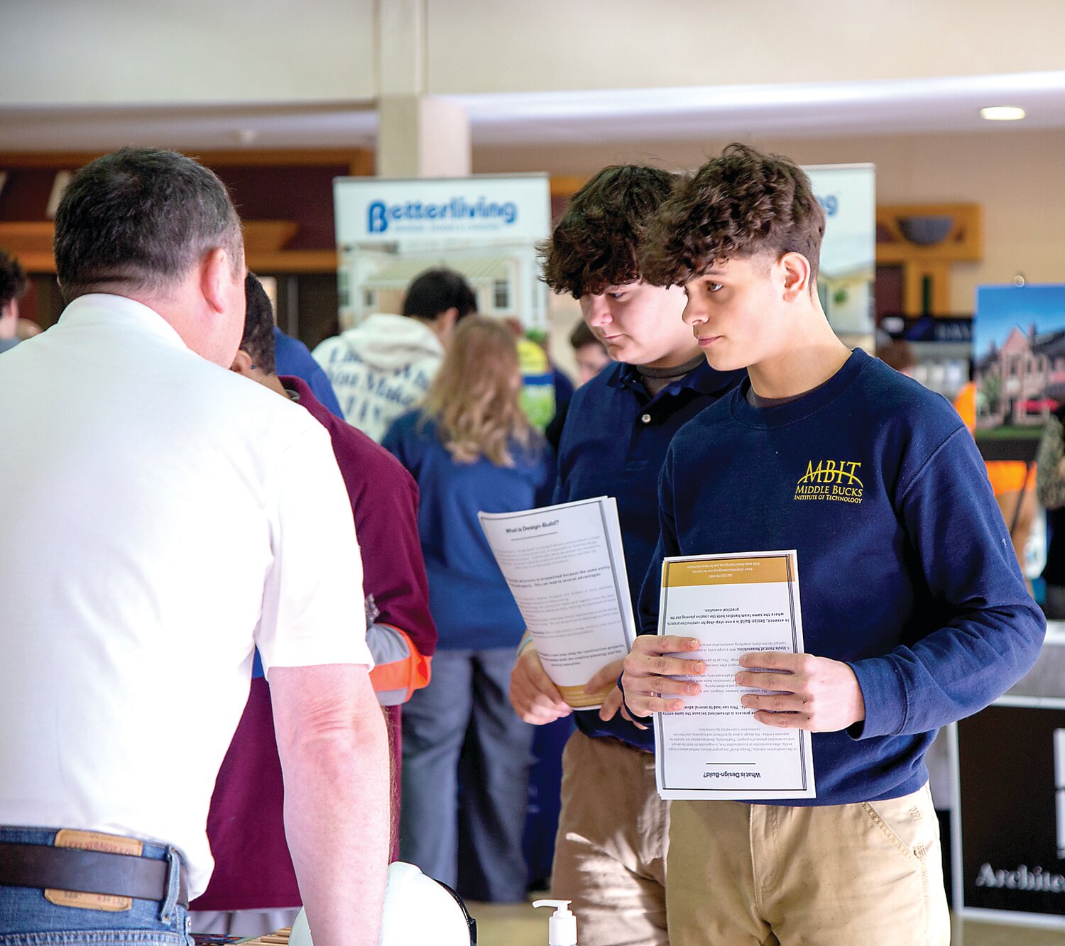 At the career fair, Middle Bucks Institute of Technology students had the opportunity to speak with employers and present their resumes and career goals.