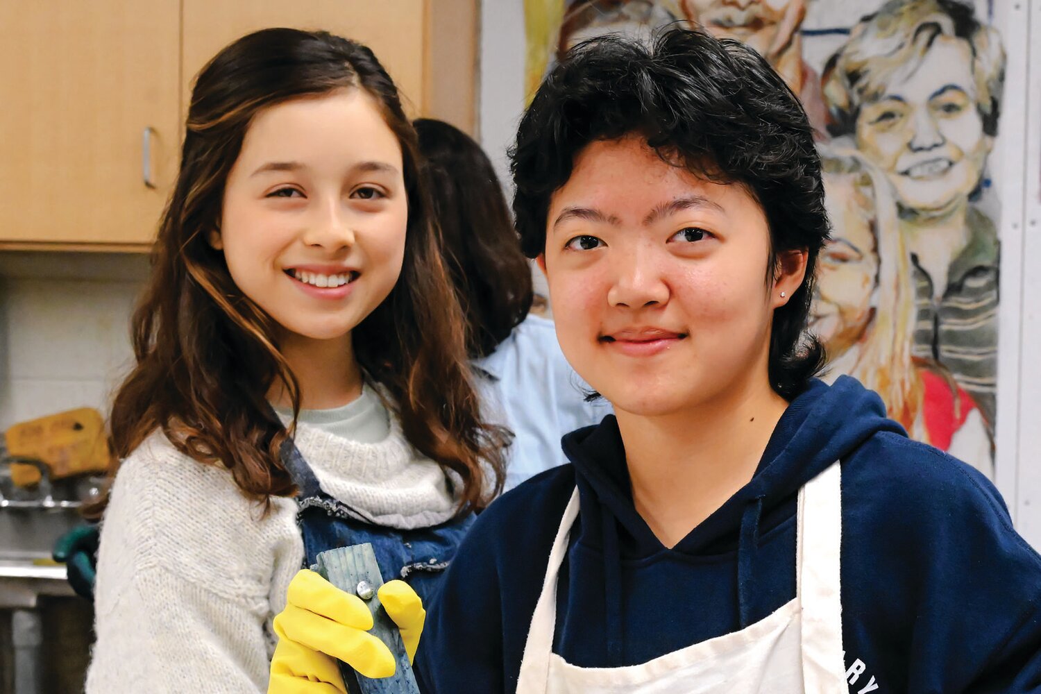 Solebury School students Penelope Wu and August Chen.