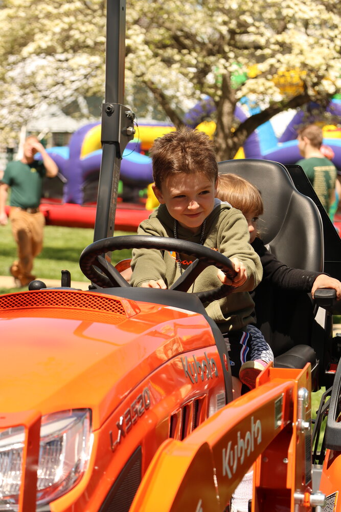 The chance to drive a tractor was just one of many draws to DelVal’s A-Day celebration last weekend.